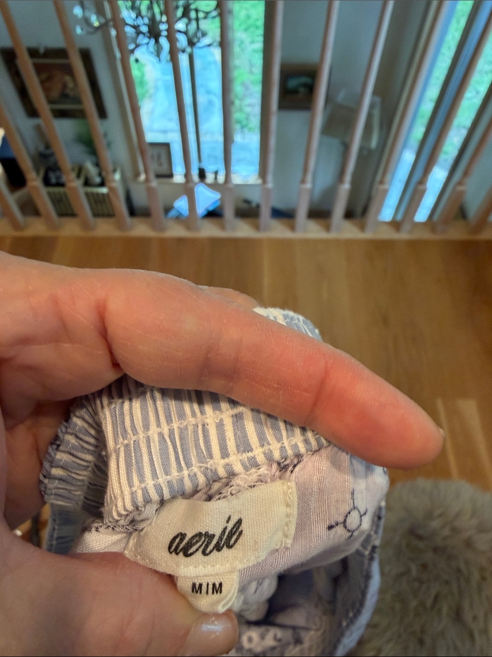 aerie Bandana Print Wide-Leg Pants with Side Ties - Picture 7 of 8